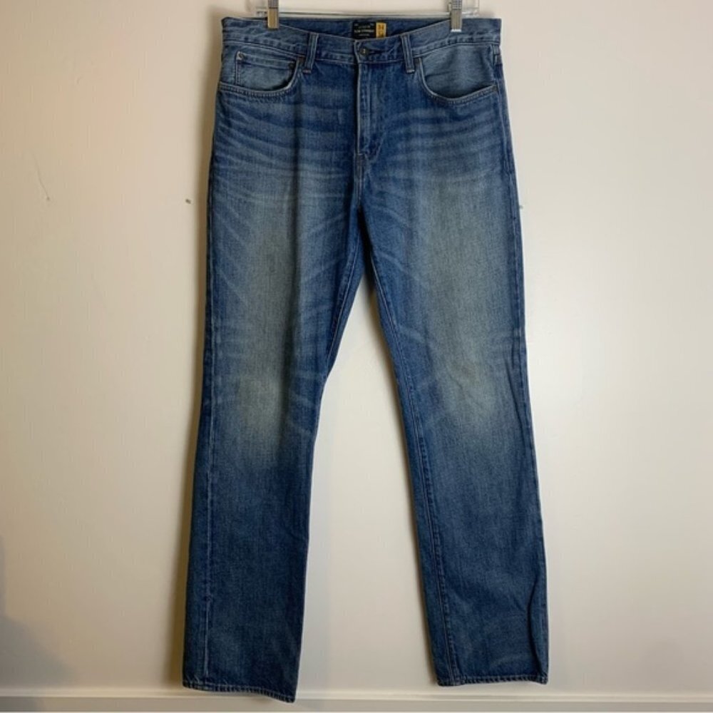 J. Crew Medium Wash Slim Straight Jeans